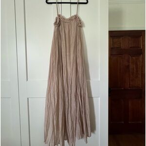 Blush Gauze Maxi Dress L